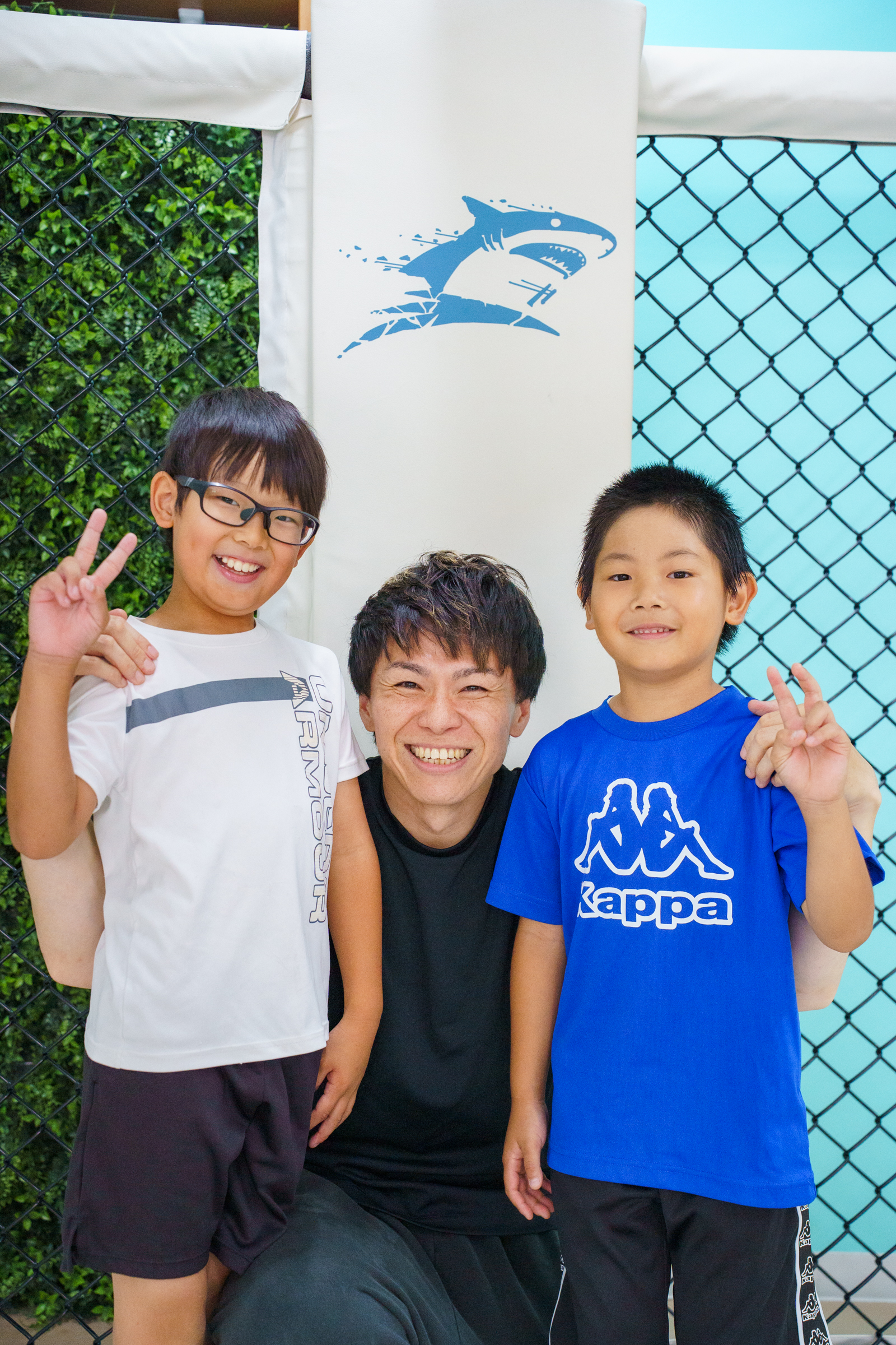 SHARK STYLE GYMでトレーニングする子どもたち