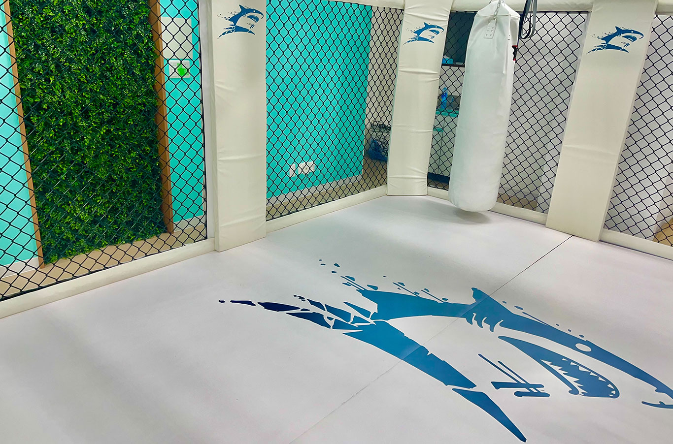 リングを備えたShark Style Gym本八幡の施設内